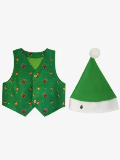 Kid Christmas Cosplay Elf Clothing Full Set Pack