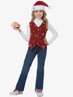 Kid Christmas Cosplay Elf Clothing Full Set Pack