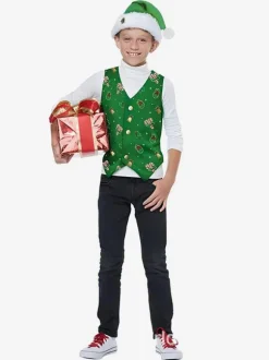 Kid Christmas Cosplay Elf Clothing Full Set Pack