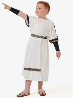 Kid Ancient Greek Roman Mythology Warrior Role Play Costume Toga Robe