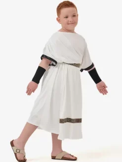 Kid Ancient Greek Roman Mythology Warrior Role Play Costume Toga Robe