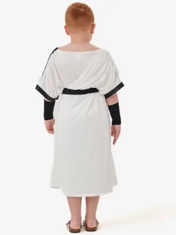 Kid Ancient Greek Roman Mythology Warrior Role Play Costume Toga Robe