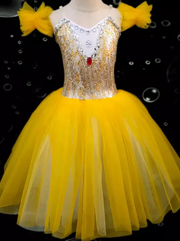 Kids Ballet Dress Various Colors Ballerina Tutu For Performance Swan Dance Dress