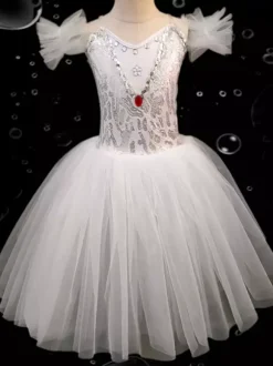 Kids Ballet Dress Various Colors Ballerina Tutu For Performance Swan Dance Dress