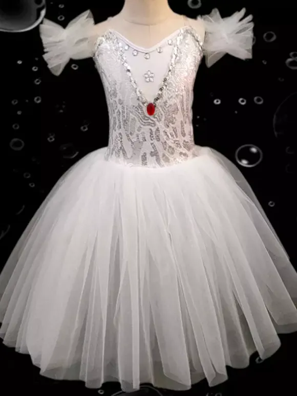 Kids Ballet Dress Various Colors Ballerina Tutu For Performance Swan Dance Dress