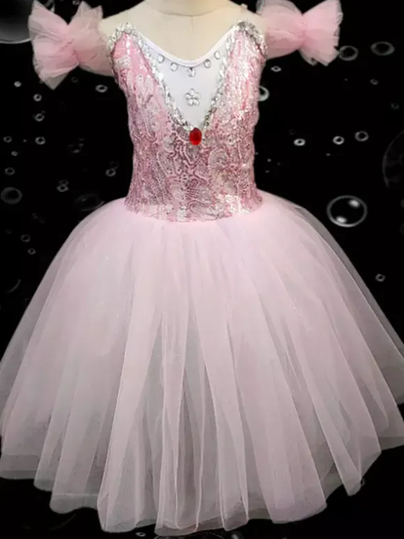 Kids Ballet Dress Various Colors Ballerina Tutu For Performance Swan Dance Dress