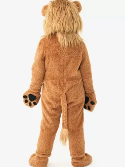 Kids Halloween Costumes Coffee Brown Halloween Set Kid's Polyester Jumpsuit Gloves