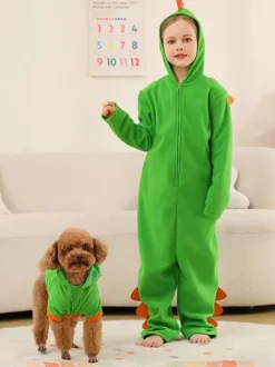 Kids Halloween Costumes Green Halloween Jumpsuit Kid's Polyester Fiber Polyester Jumpsuit