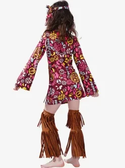 Kids Halloween Costumes Red Halloween Set Kid's Polyester Fiber Polyester Dress Leg Warmer