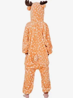 Kids Kigurumi Onesie Pajamas Deerlet Flannel Winter Sleepwear Mascot Animal Halloween Costume onesie pajamas