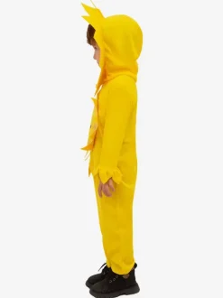 Kids Plant Sunflower Party Costumes Yellow Jumpsuit with Hat