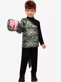 Kids Snake Costumes For Halloween Carvinal Top And Jumpsuit