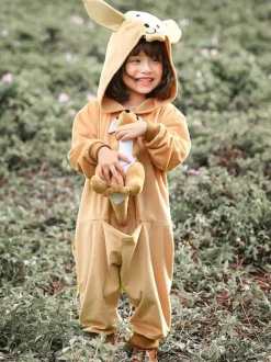 Kids Carnival Kangaroo Kigrumi Cosplay Costumes Kangaroo Jumpsuit for Child