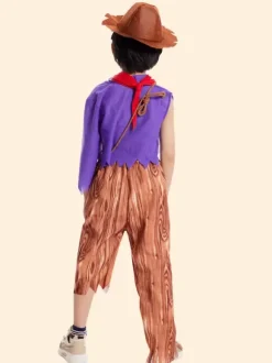 Kids Costumes Purple Cravat Pants Set