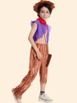 Kids Costumes Purple Cravat Pants Set