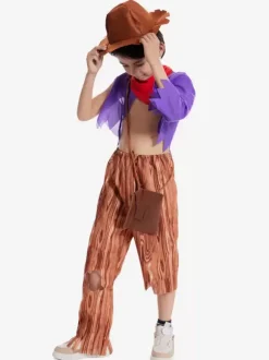 Kids Costumes Purple Cravat Pants Set