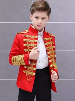 Kids Halloween Costumes Black Gold Palace Retro Costume Performace Costume