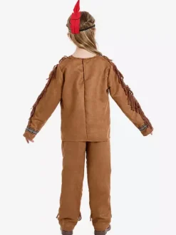 Kids Halloween Costumes Coffee Brown Halloween Set Kid's Polyester Headwear Pants