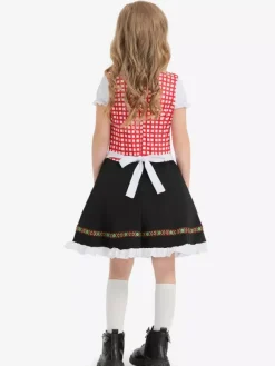 Kids Halloween Costumes Pink Halloween Set Kid's Polyester Dress