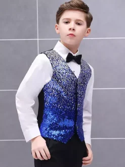 Kids Halloween Costumes Red Halloween Polyester Fiber Polyester Set Kid's Shirt Cravat