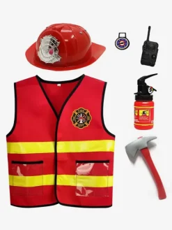 Kids Halloween Costumes Red Halloween Set Kid's Polyester Accessory Waistcoat