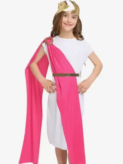 Kids Halloween Costumes Rose Halloween Polyester Set Kid's Sash Dress