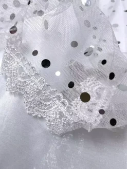 Kids Princess Costumes White Set Kid Dress
