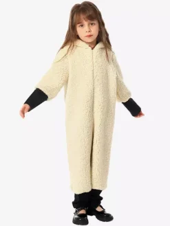 Kids Sheep Kigurumi Onesie Pajamas Animal Polyester Jumpsuit