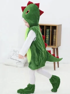 Kigurumi Onesie Pajamas Christmas Kid's Polyester Hooded Dress Footwear