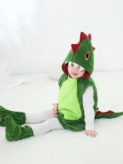 Kigurumi Onesie Pajamas Christmas Kid's Polyester Hooded Dress Footwear