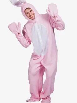 Kigurumi Onesie Pajamas Bunny Adult's Pink Winter Sleepwear Animal Costume onesie pajamas