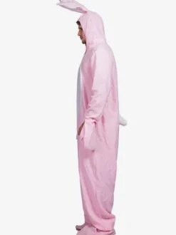 Kigurumi Onesie Pajamas Bunny Adult's Pink Winter Sleepwear Animal Costume onesie pajamas