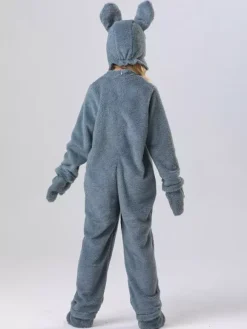 Kigurumi Pajamas Onesie Animal Halloween Kid's Polyester Gloves Jumpsuit Hat