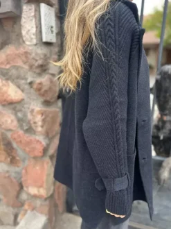 Knit Sleeve Patchwork Blazer For Women 2026