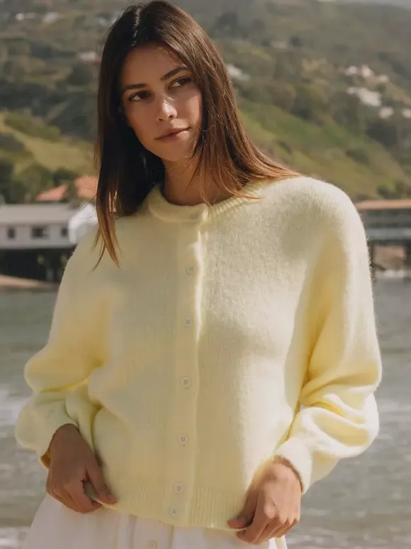 Knitted Cardigan Sweater With Drop Shoulder And Long Sleeve For Women 2026