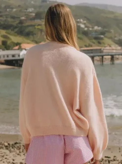Knitted Cardigan Sweater With Drop Shoulder And Long Sleeve For Women 2026