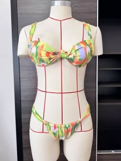 Knotted Front Sexy Bikini Summer Beach 2 Piece Swimsuit For Women 2026