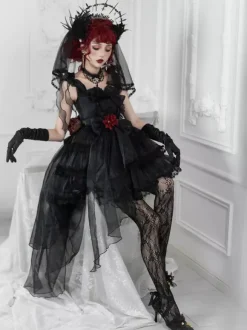 Kuro Lolita Polyester Sleeveless Jumper Lolita Dress
