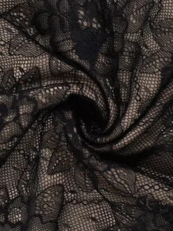 Lace Corset Dress For Women - Black Off Shoulder Long Sleeve Bodycon Mini Dress - Spring Clubwear Evening Party 2026