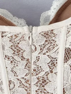 Lace Corset Mini Dress Sweetheart Collar A-line Birthday Party Sexy Strap Dress 2026