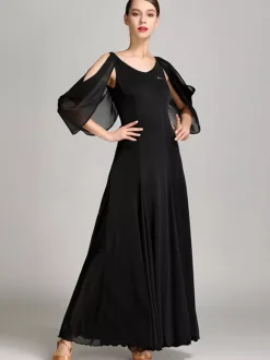 Ladies Modern Waltz Tango Latin Ballroom Practice Dance Dress