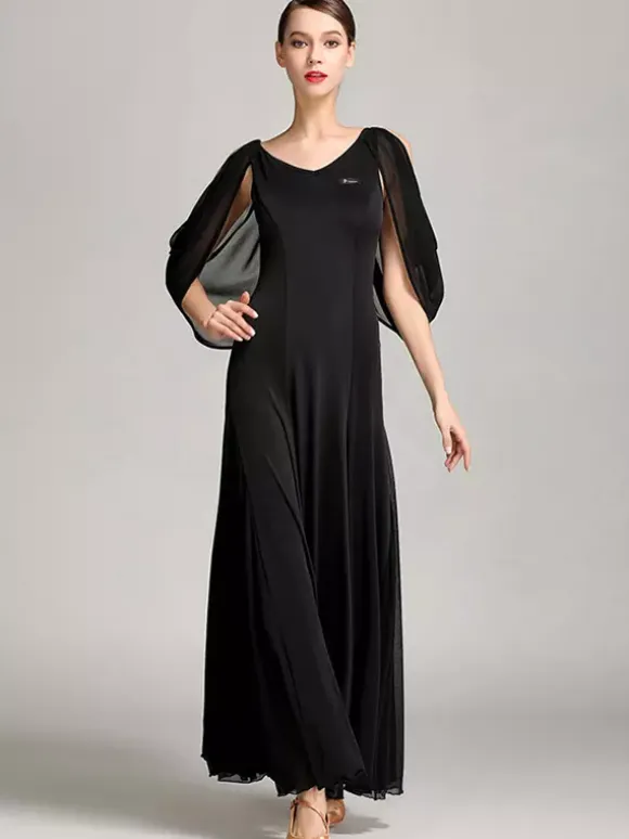 Ladies Modern Waltz Tango Latin Ballroom Practice Dance Dress