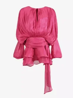 Lantern Sleeve Mini Dress For Women - Pleated Tie Waist Fit Flare - Spring Party Cocktail Outfit 2026