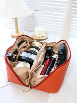 Large Capacity Square Cosmetic Bag Portable Toiletries Storage Bag For Women 2026