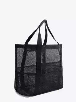 Large Capacity Mesh Beach Bag Multifunctional Travel Portable Shoulder Storage Bag 2026