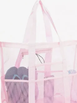 Large Capacity Mesh Beach Bag Multifunctional Travel Portable Shoulder Storage Bag 2026
