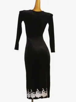Latin Dance Costume Black Women's Lycra Spandex Dress Latin Dancer Dancing Costume