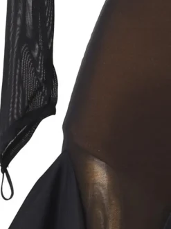 Latin Dance Costume Black Women's Polyester Dress Sexy Rhinestones Latin Dancer Dancing Costume