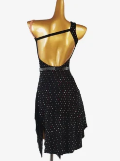 Latin Dance Costume Black Women's Lycra Spandex Dress dancing Wear