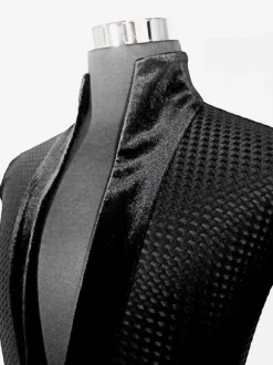 Latin Dance Costume Black Men's Jumpsuit Sexy Polyester Jumpsuit Dancing Costume